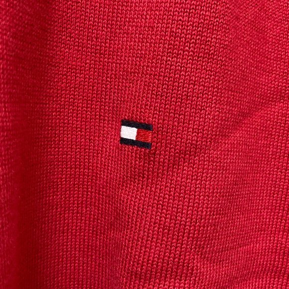 Tommy Hilfiger Crewneck Pullover Sweater XXL Chili Pepper Red NWT 100% Cotton - Picture 5 of 16